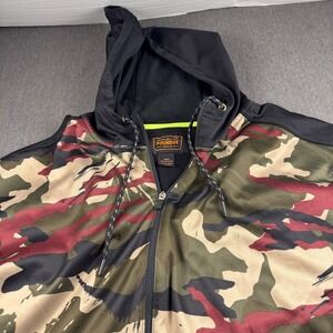 The Foundry Supply Co Mens 3XLT Camo Full Zip Hoodie Performance Fleece Jacket